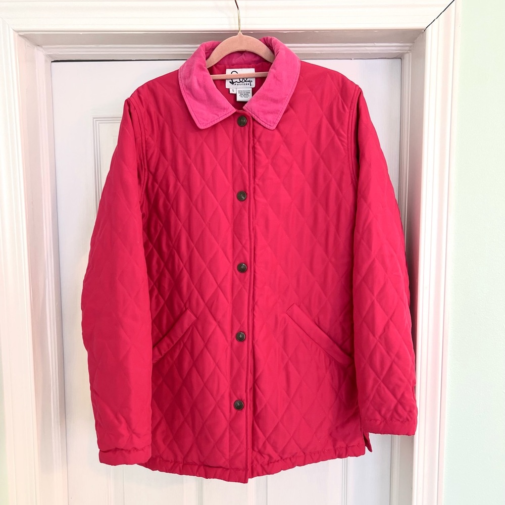 Lilly Pulitzer Quilted Pink Spring Jacket